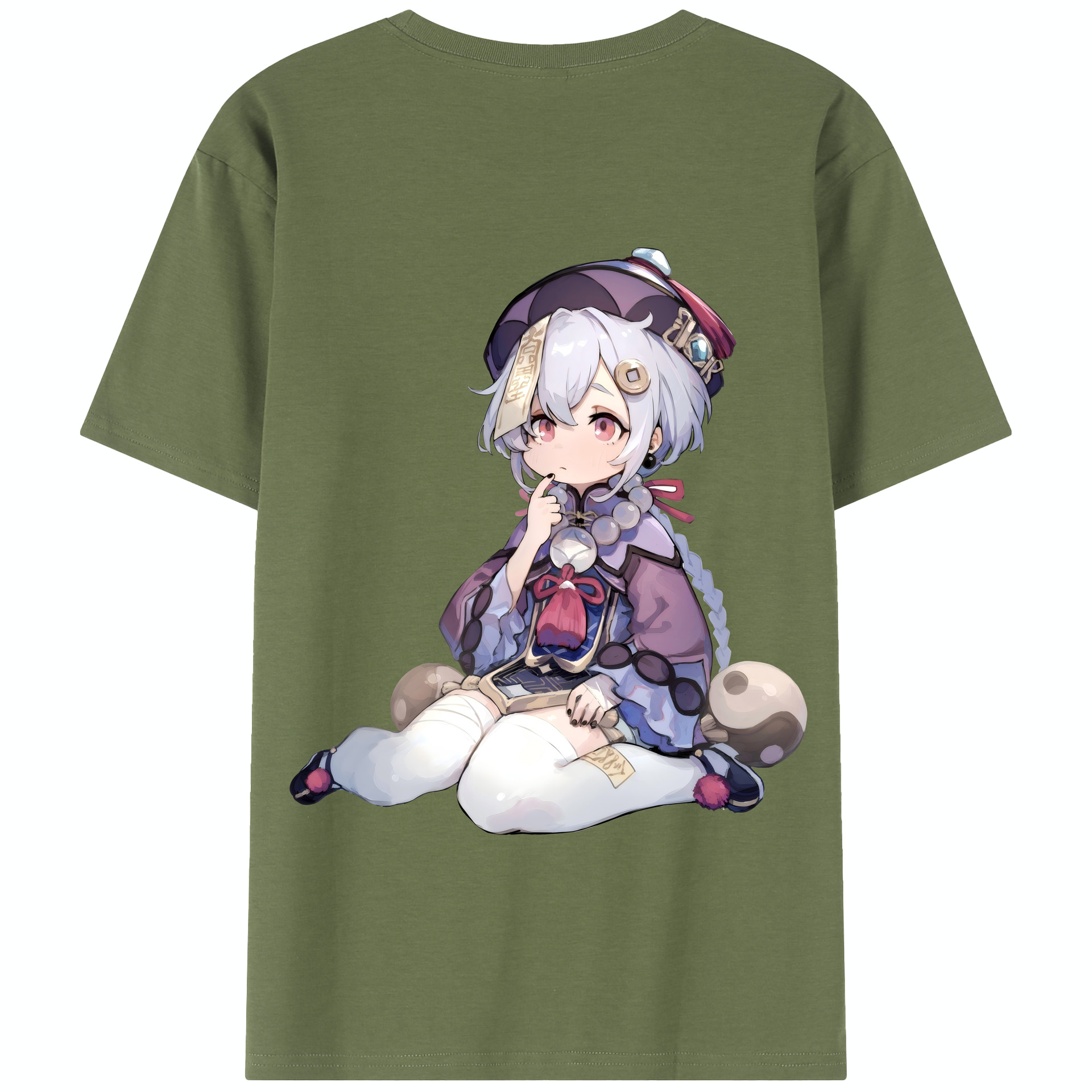 げんし神 七七 なな  genshin Nana 綿100％半袖Tシャツ（背面プリント）